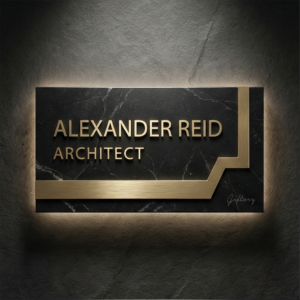 Designer Name Plate