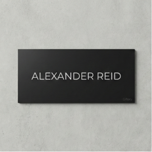 Minimal Name Plate